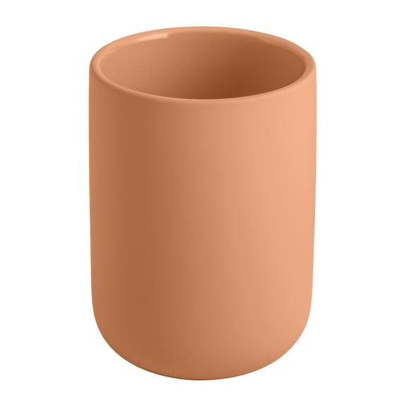 Mainstays Soft Touch Ceramic Toothbrush Holder, Terracotta Finish, Adult