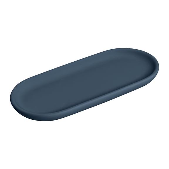 Mainstays Soft Touch Ceramic Tray Blue