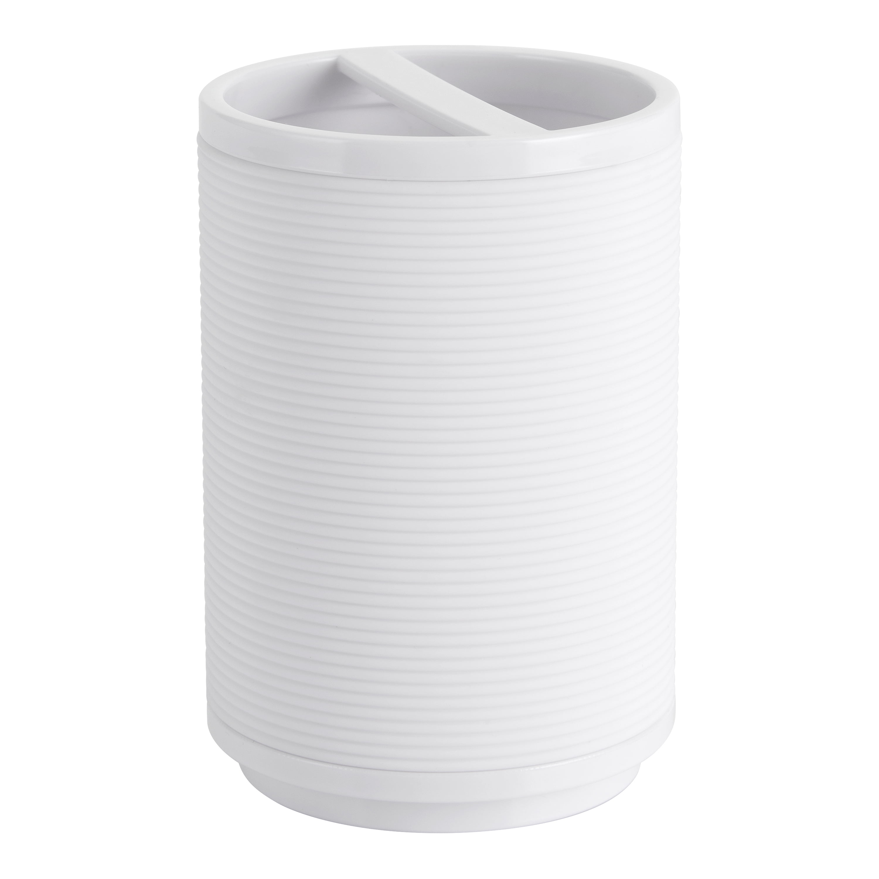 Mainstays Soft Touch White Toothbrush Holder, 1 Each