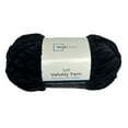thumbnail image 1 of Mainstays Soft Velvety Yarn, 315 yd, Black, 100% Polyester, 1 of 6
