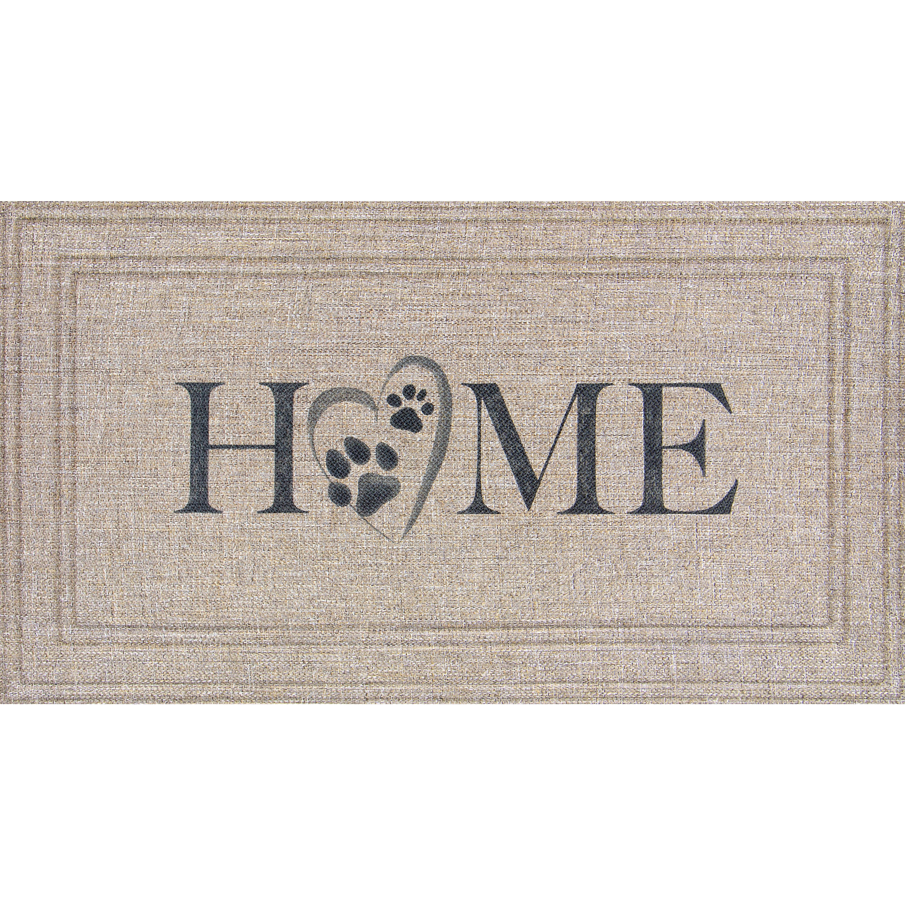 Mainstays Soho Sisal Home Paw Prints Doormat, 20"x36"
