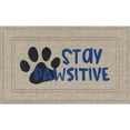 thumbnail image 1 of Mainstays Soho Stay Pawsitive Blue Sisal Doormat, 18"x30", 1 of 5