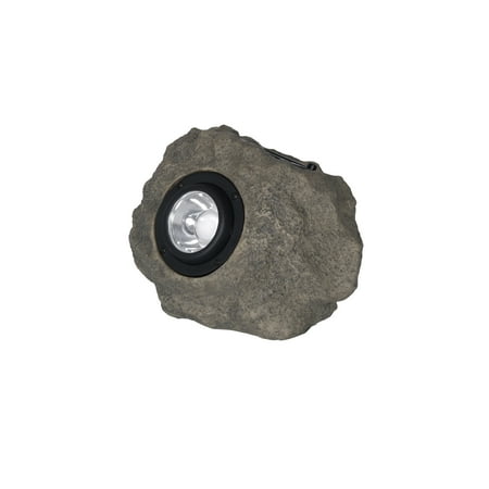 Mainstays Solar Powered Rock Landscape Spotlight LED with Key Compartment