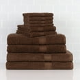 thumbnail image 1 of Mainstays Solid 10-Piece Towel Set, Brown Basket, 1 of 10