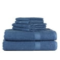thumbnail image 1 of Mainstays Solid 6-Piece Bath Set, Blue Streak, 1 of 9