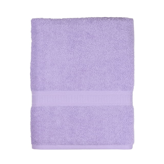 Mainstays Solid Bath Towel, Lavender