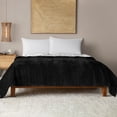 thumbnail image 1 of Mainstays Corduroy Quilt, Full/Queen, Black, Reversible Bedding, 1 of 9