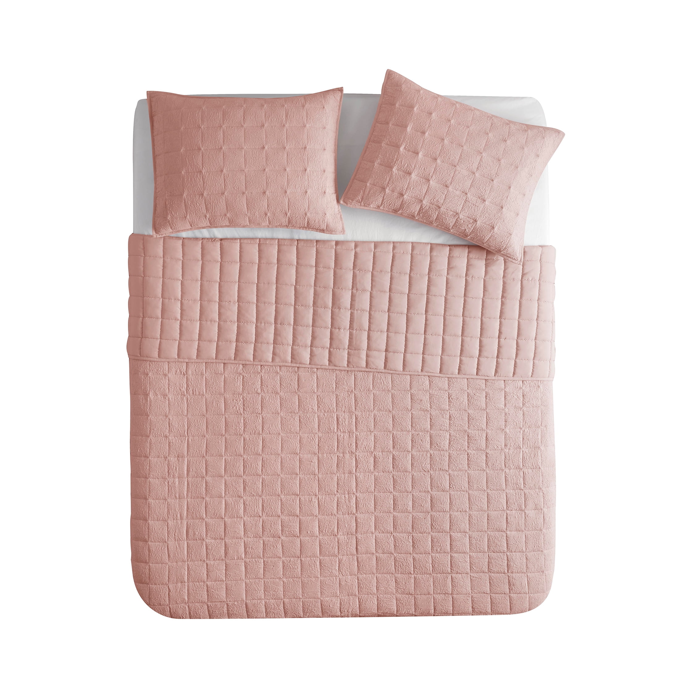 Bridge Steppdecke King Size In Blush – Baumwolle, Bestickt Mit Paisley-Muster, Mit Passgenauer Form & Gesäumten Ecken