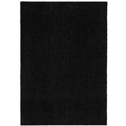Mainstays Solid Casual Black Shag Indoor Accent Rug, 2'6"x3'10"
