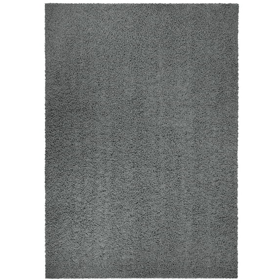 Mainstays Solid Casual Gray Tufted Shag Indoor Area Rug, 5' x 7'