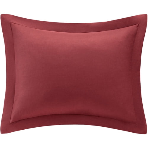 Mainstays Solid Colored Soft Microfiber Pillow Sham, 1 Each