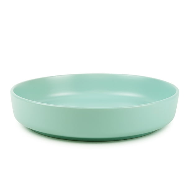 Mainstays SolidColored Stoneware Dinner Bowl, Mint