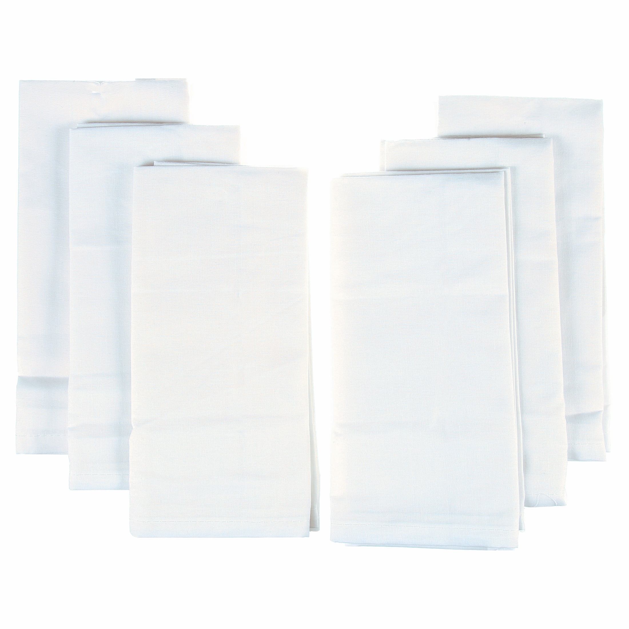 Mainstays Solid Fabric Napkin, Arctic White, Set of 12