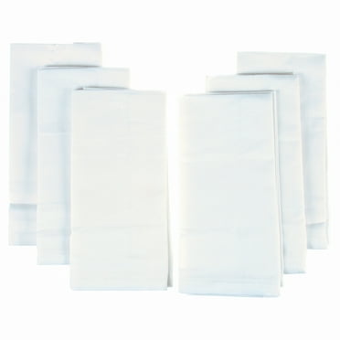 Mainstays Solid Fabric Napkin, Arctic White, Set of 12