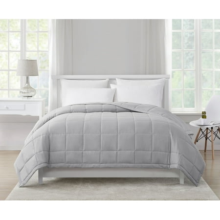 Mainstays Solid Full, Queen Down Alternative Blanket in Gray