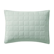 Mainstays Crinkle Pillow Sham, Standard, Light Green, 1 Pack