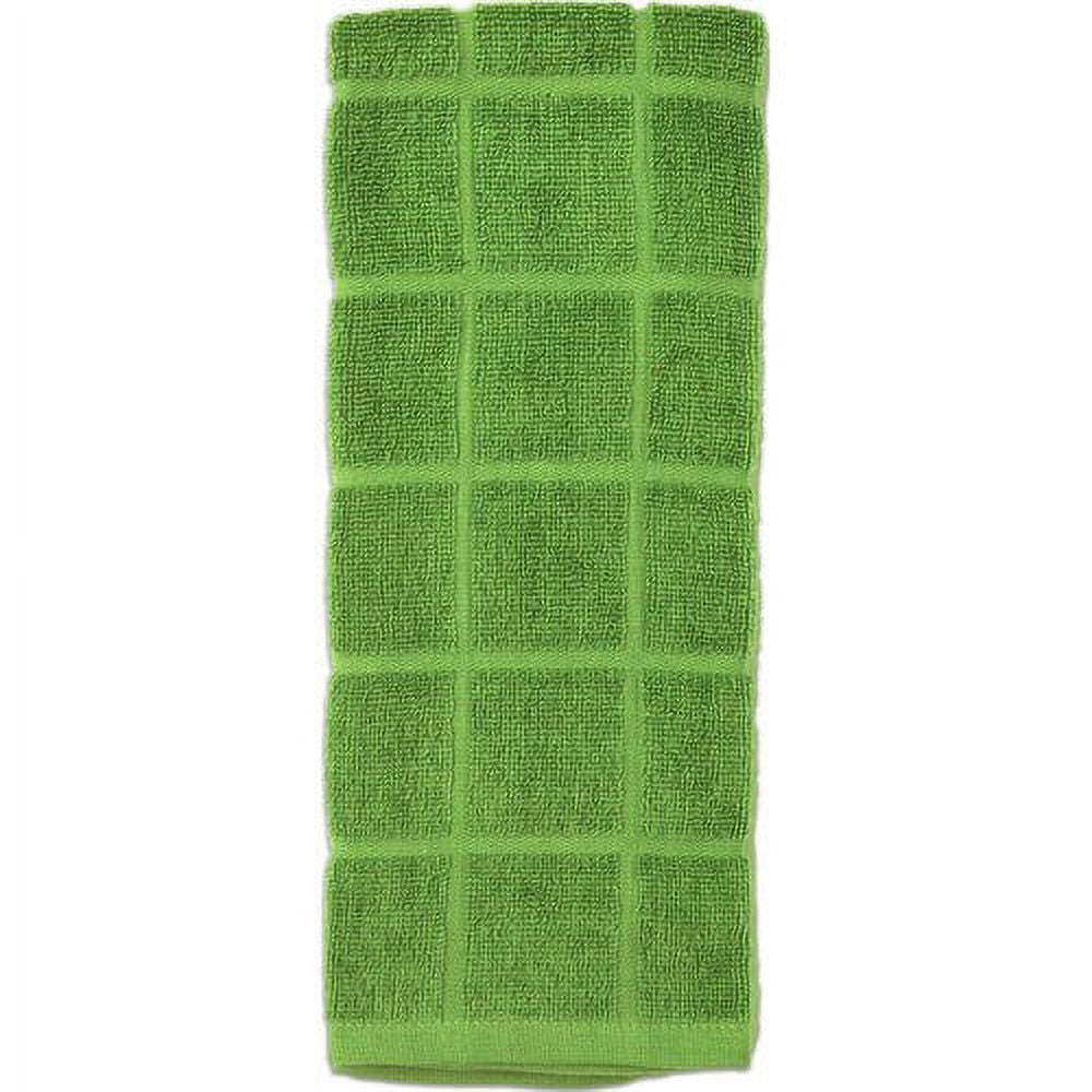 Mainstays Solid Green Stalk Kitchen Towel