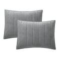 thumbnail image 1 of Mainstays King Pillow Sham - Light Grey, Corduroy, Reversible Bed Sham, 2 Pack, 1 of 6
