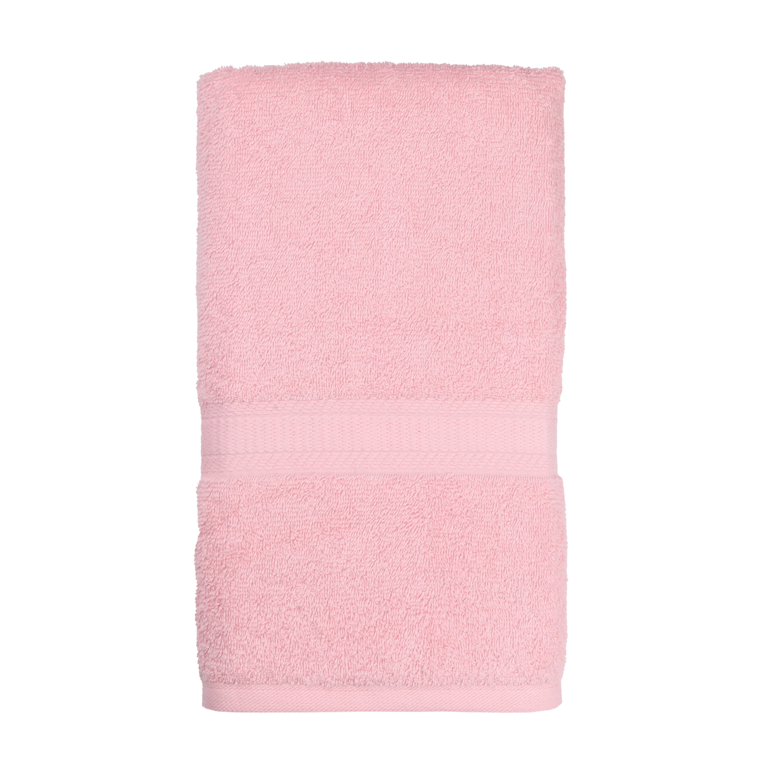 Mainstays Solid Hand Towel, Daylily Pink