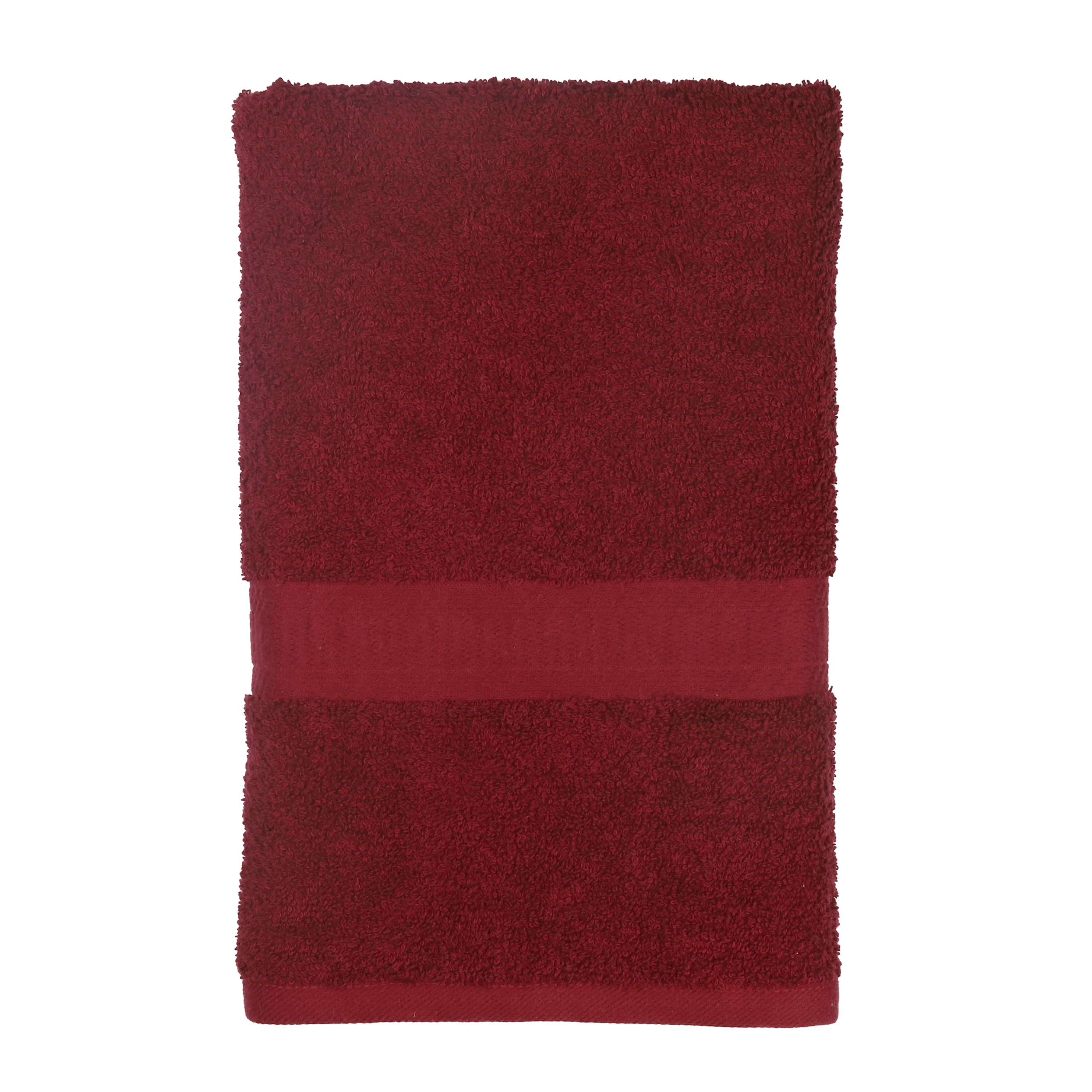 Mainstays Solid Hand Towel, Merlot 