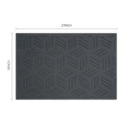 Mainstays Solid High Low Loop Kitchen Mat 18"x 27" Gray Flannel