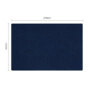 Mainstays Solid High Low Loop Kitchen Mat 18"x 27" Navy Blue