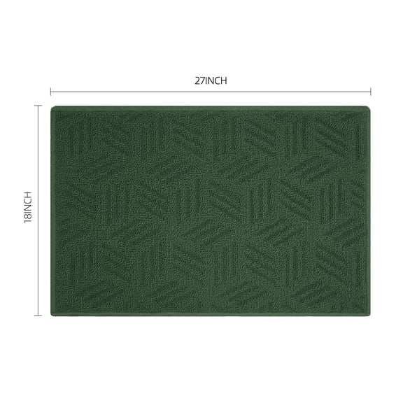 Mainstays Solid High Low Loop Kitchen Mat 18"x 27" Sage Green