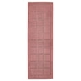 thumbnail image 1 of Mainstays Solid High Low Tufted Grid Mauve Pink Indoor Runner Rug, 2' x 6', 1 of 7