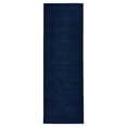 thumbnail image 1 of Mainstays Solid High Low Tufted Grid Navy Blue Indoor Runner Rug, 2' x 6', 1 of 6