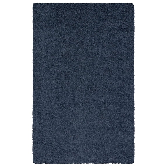 Mainstays Solid Shag Indoor Room Rug, Navy Heather, 3 ft x 4 ft 8 in