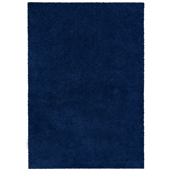 Mainstays Solid Shag Navy Indoor Area Rug, 5'x7'