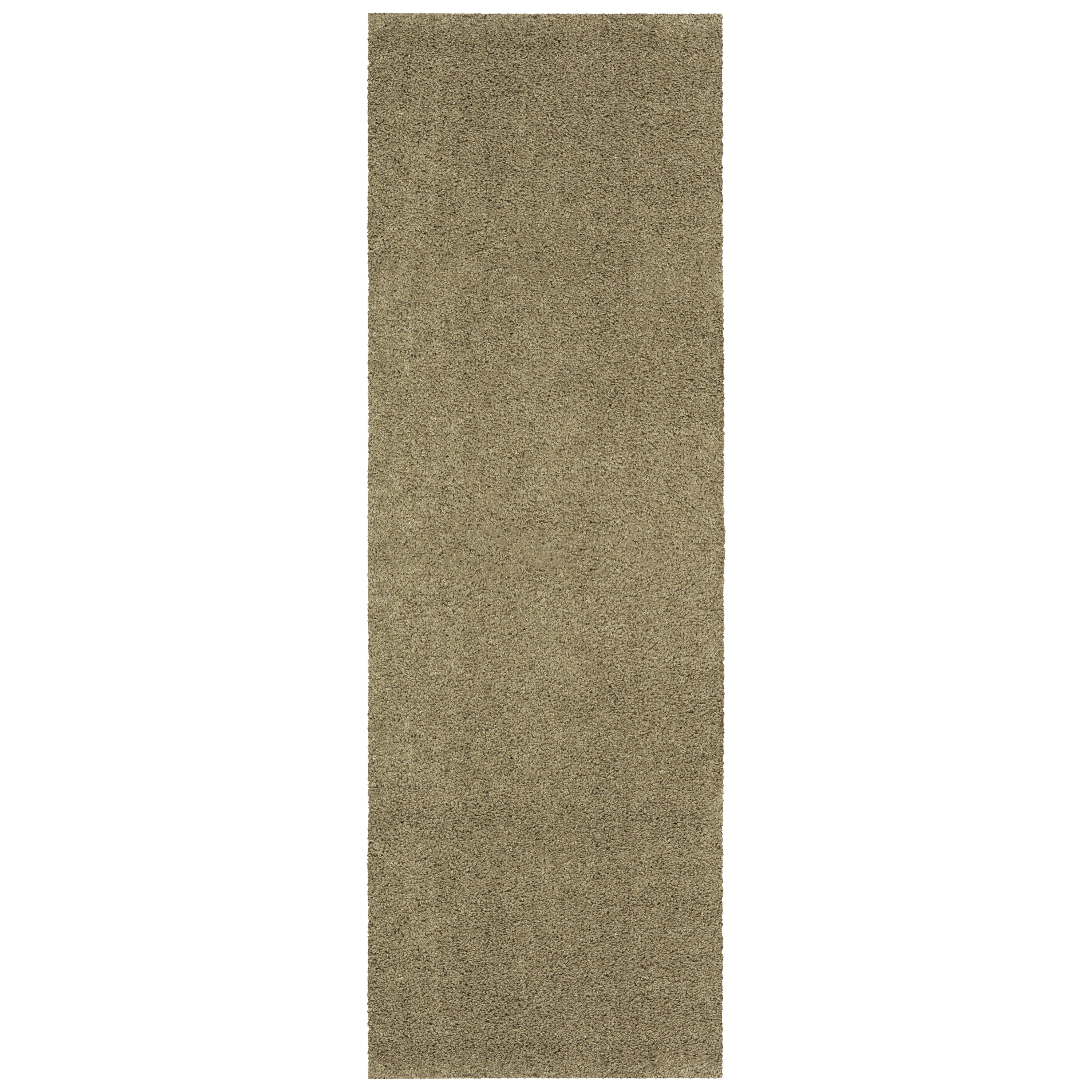 Mainstays Solid Shag Indoor Runner Rug, Mushroom Tan, 2 ft 6 in x 8 ft