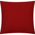 thumbnail image 1 of Mainstays Solid Texture Polyester Square Decorative Throw Pillow, 18" x 18", Red, 1 of 5