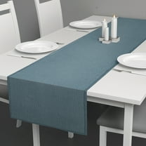 Mainstays Solid Textured Blue Table Runner, 14" x 72"