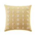 thumbnail image 1 of Mainstays Solid Textured Tasselled Stripe Decorative Throw Pillow, 18 x 18, Yellow, Single, 1 of 6