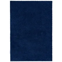Mainstays Solid Traditional Navy Youth Shag Indoor Area Rug, 5'x7'