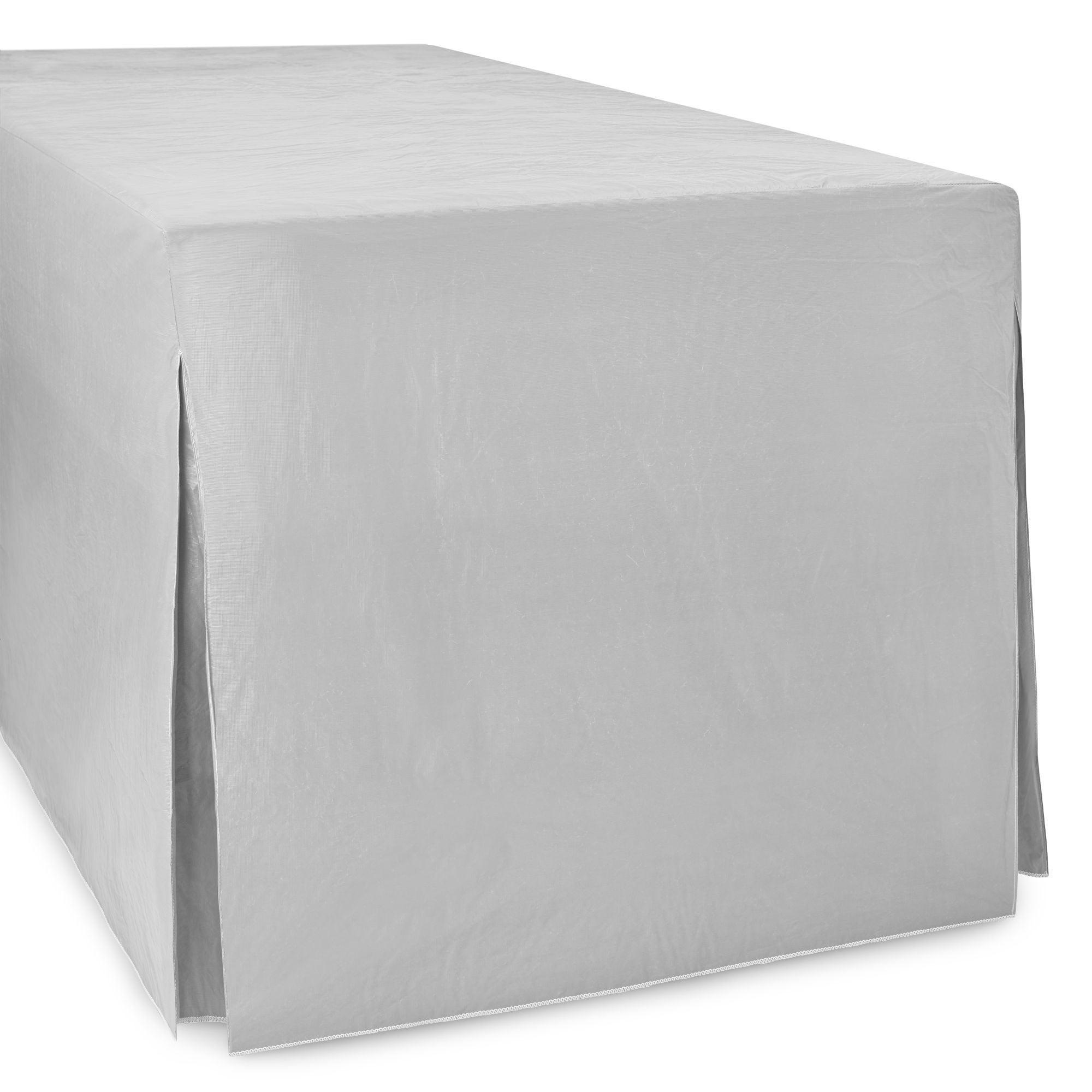 Mainstays Solid Vinyl Tablecloth, Silver, 72"W x 30.5"L