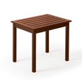 thumbnail image 1 of Mainstays Solid Wood Outdoor Rectangular Side Table, Brown Finish, 1 of 3