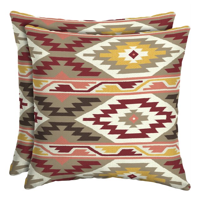 Mainstays Southwest Aztec Outdoor Toss Pillow Set of 2