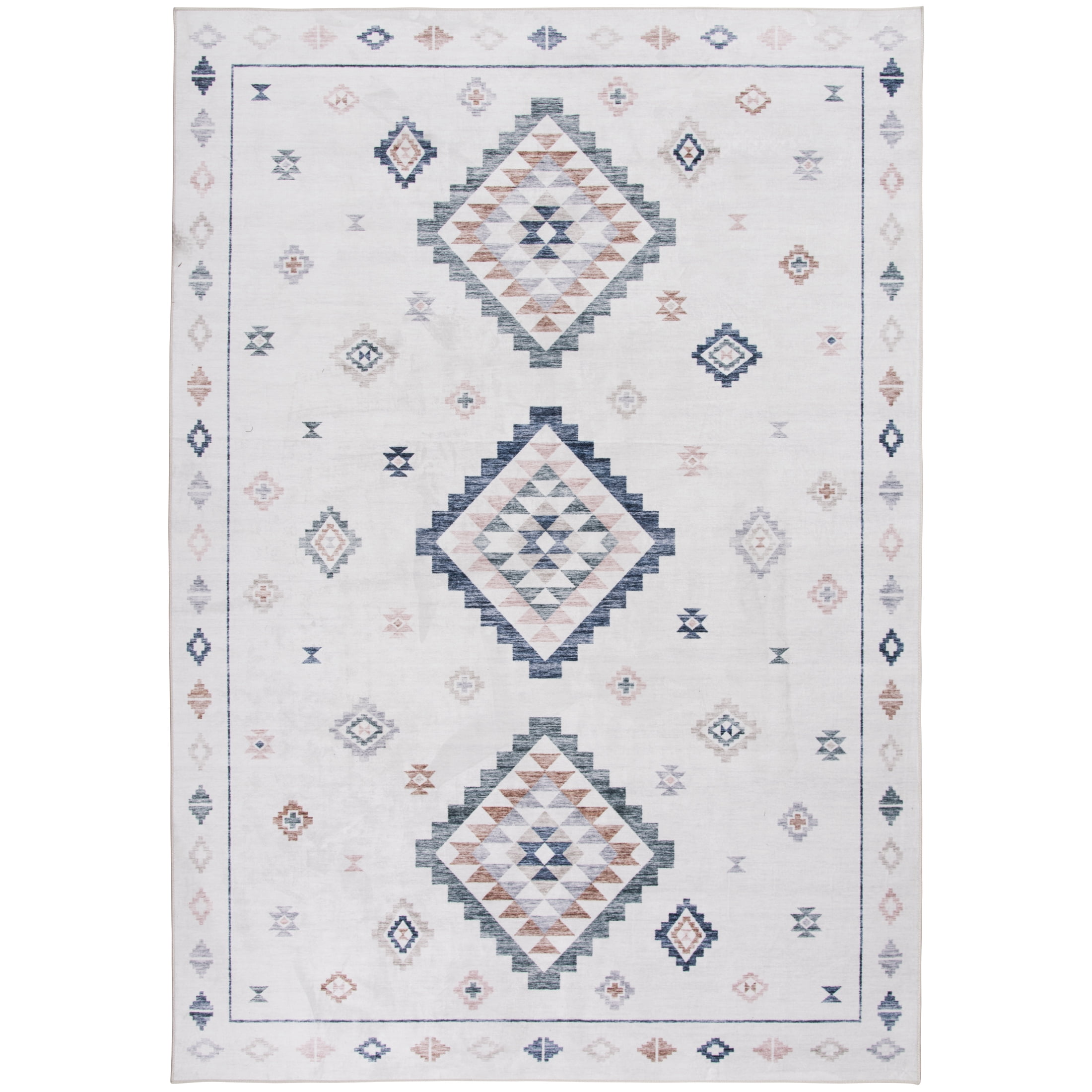 Mainstays Southwestern Faux Fur Indoor Rug, 7'x10'