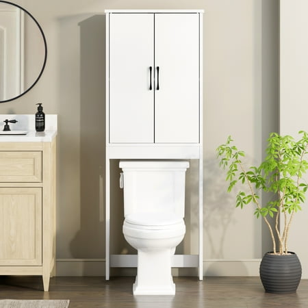 mainstays ardent over-the-toilet bathroom storage cabinet, white