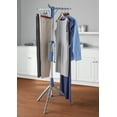 thumbnail image 1 of Mainstays Space-Saving 2-Tier Steel Tripod Hanging Clothes Drying Rack, Blue/Silver, 1 of 6