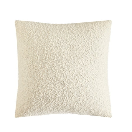 Mainstays Square Boucle Ivory Decorative Pillow For Adults, 18 in x 18 in