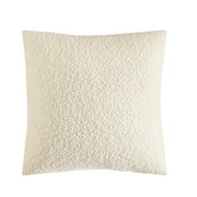 Mainstays Square Boucle Ivory Decorative Pillow, 18 in x 18 in