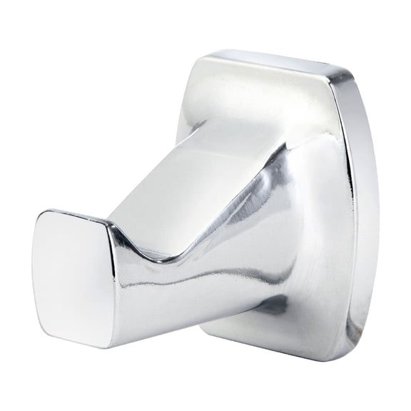 Mainstays Square Wall Mount Robe Hook, Bathroom Towel & Robe Hook, Chrome Finish, Mounting Hardware Included
