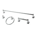 thumbnail image 1 of Mainstays Square 4-Piece Bathroom Hardware Set, Chrome, 1 of 15