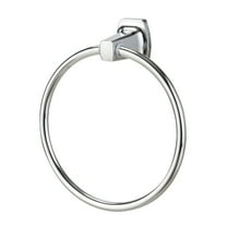 Mainstays Square Style Wall Mount Steel Towel Holder Ring, Chrome Finish