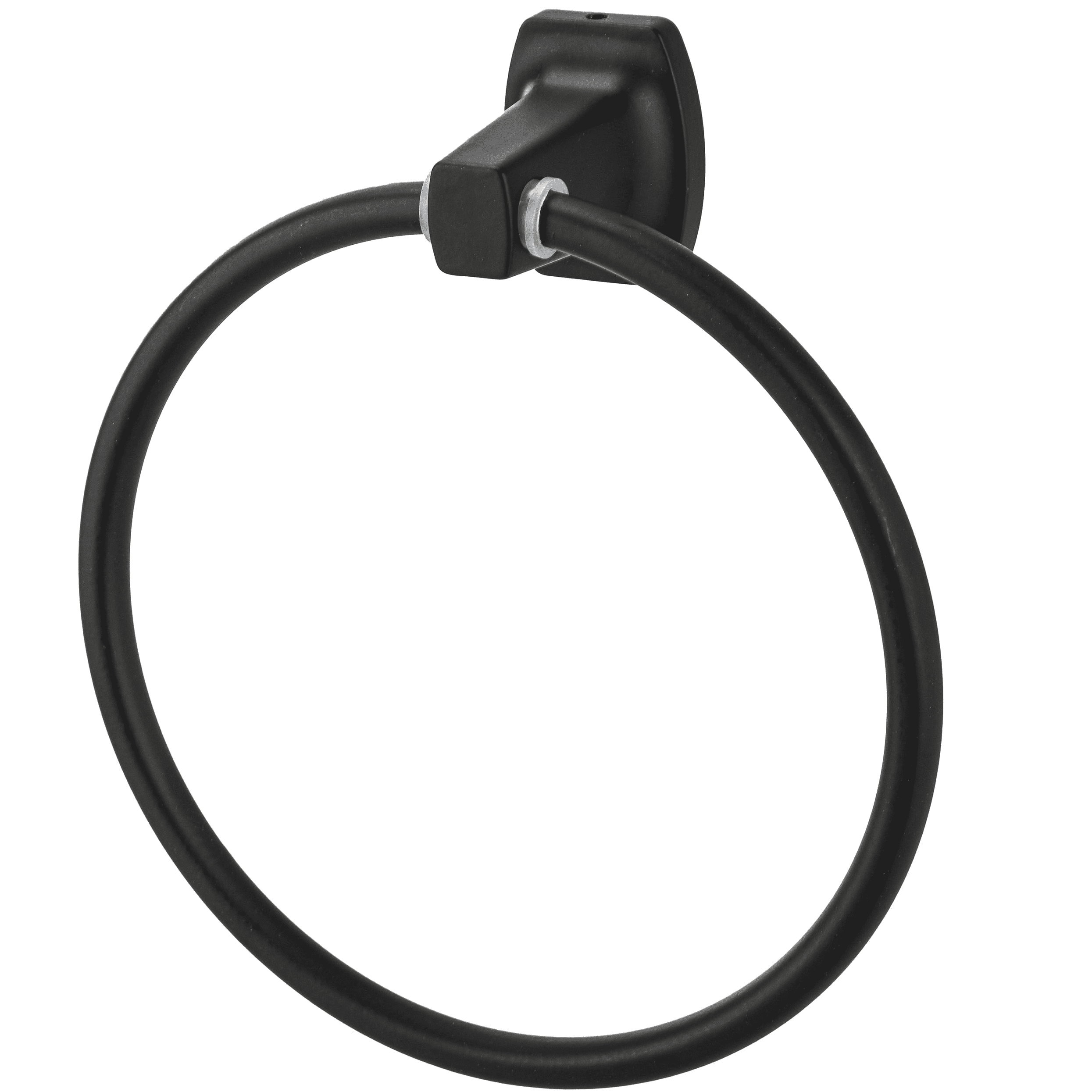 Amerock Markham Matte Black Wall Mount Towel Ring Amerock Markham Matte Black Wall Mount Towel Ring