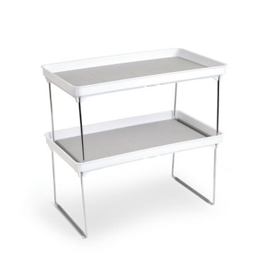 Mainstays Laundry Helper Shelf Organizer, Metal Frame, 3-Tier, White