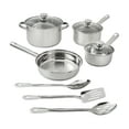 thumbnail image 1 of Mainstays Stainless Steel 10Pc Cookware set, 1 of 18